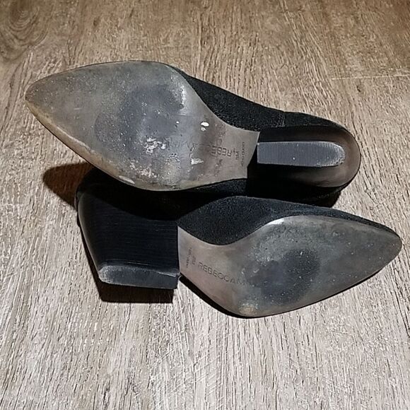 Rebecca Minkoff La Roux Glazed Black Booties 8 M - Picture 6 of 8